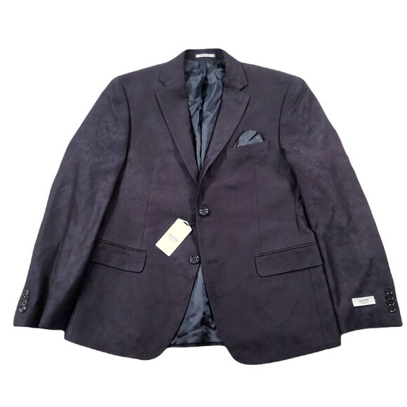 Alfani Slim-Fit‎ Navy Blue Jacquard Blazer Mens 38S 38 $295